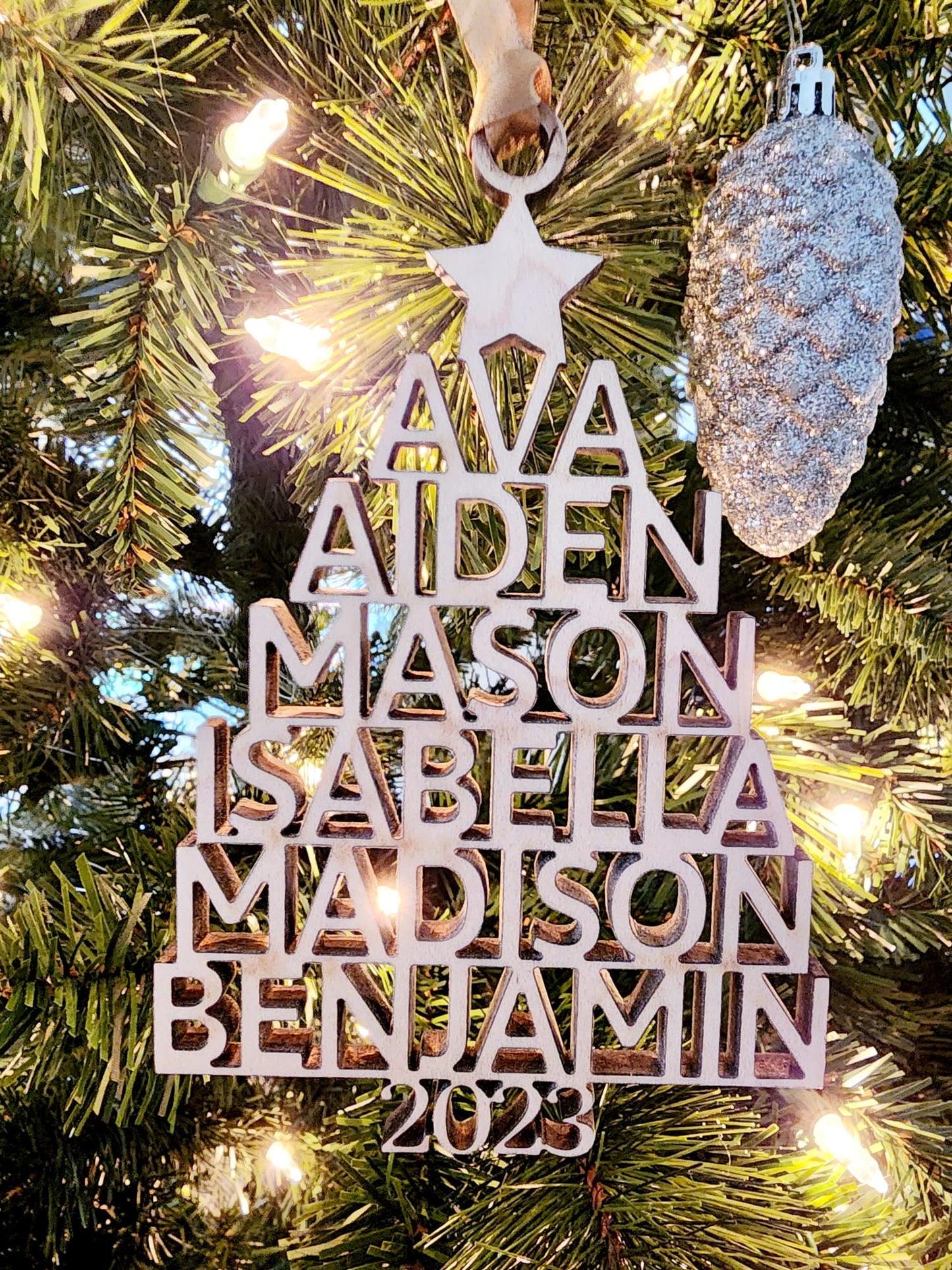 name tree ornament