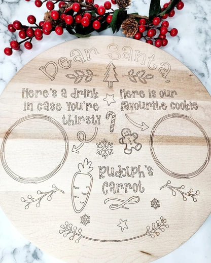 santa tray round
